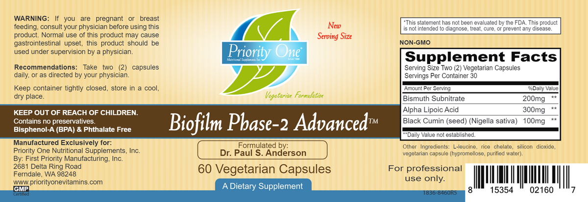 Biofilm Phase-2 Advanced 60 vegcaps