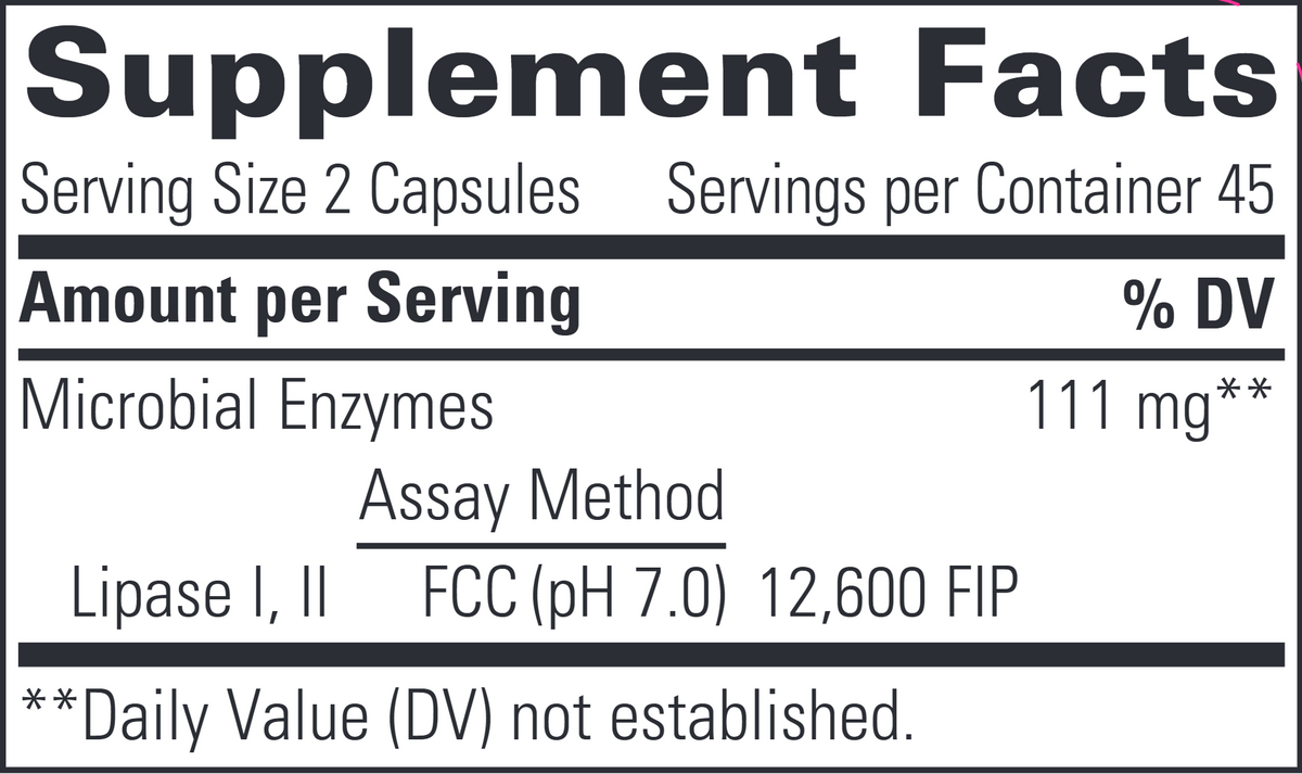 Lipase Concentrate-HP 90 Vegcaps - Expired 10/2023 (30% off)