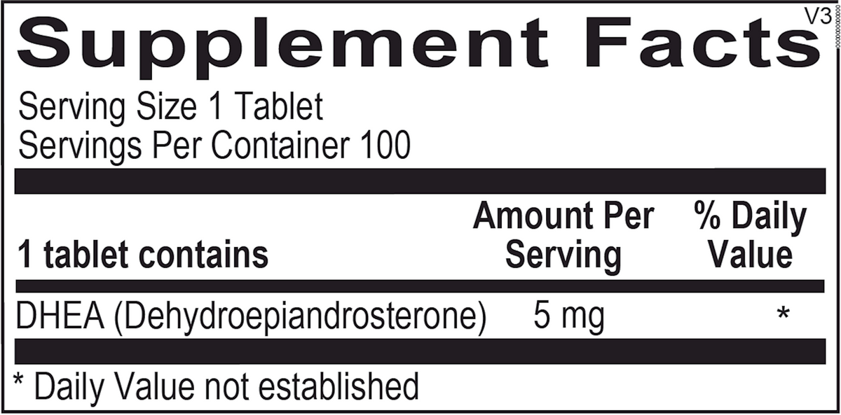 DHEA 5mg 100 tablets