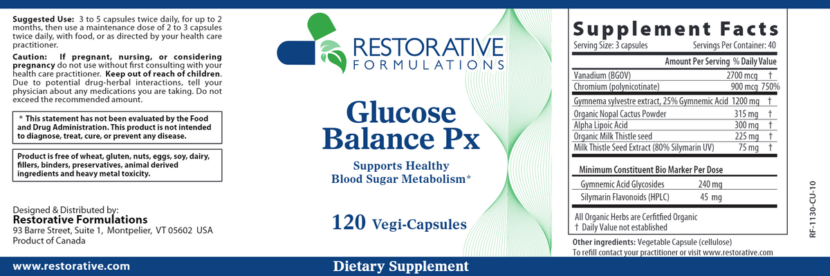 Glucose Balance Px 120 vegi caps