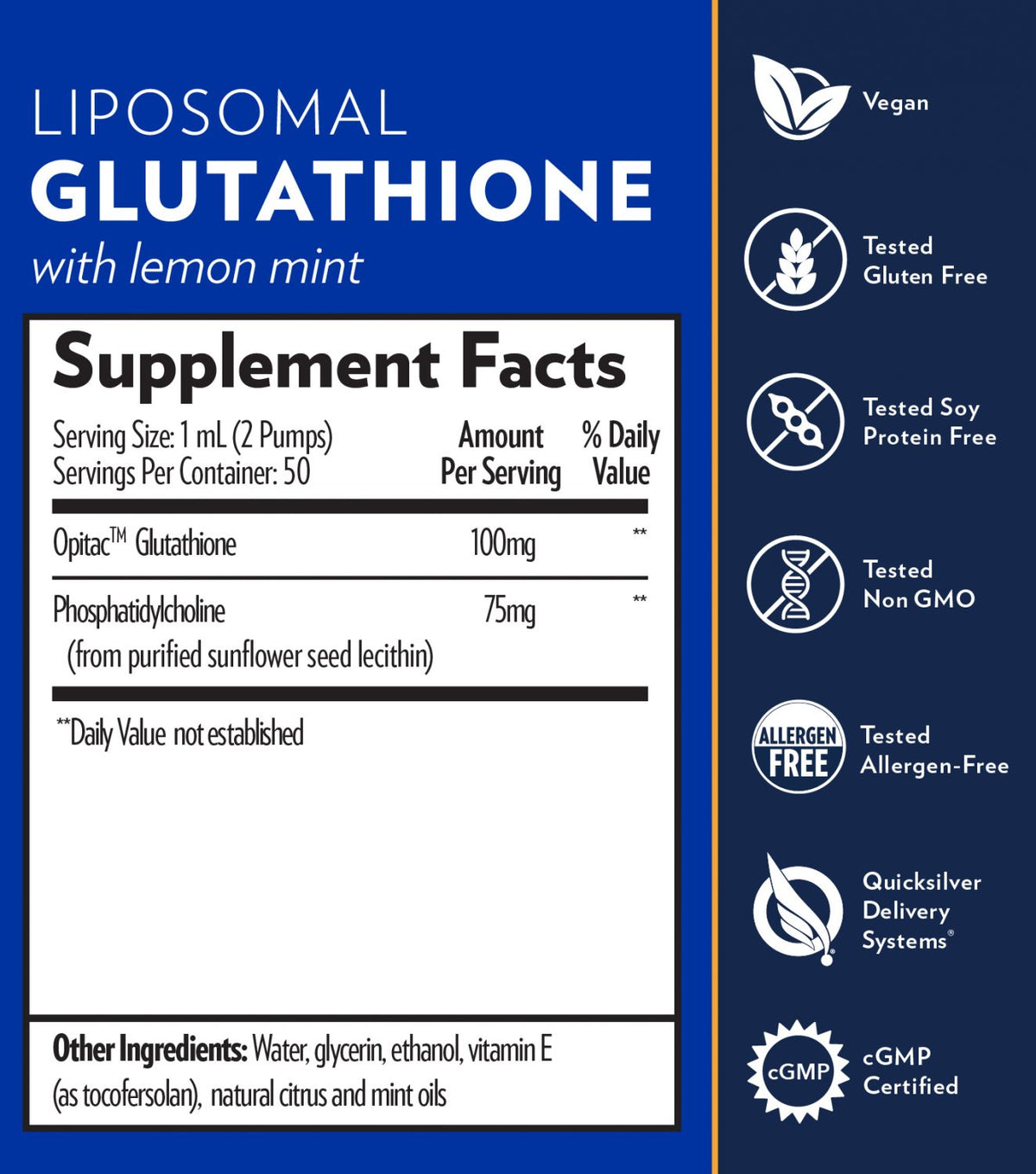 Liposomal Glutathione 1.7 Fl. Oz.