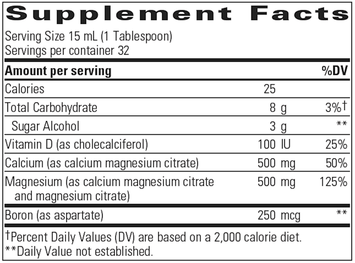 Liquid Calcium / Magnesium 16 oz Berry Flavor - Special Order