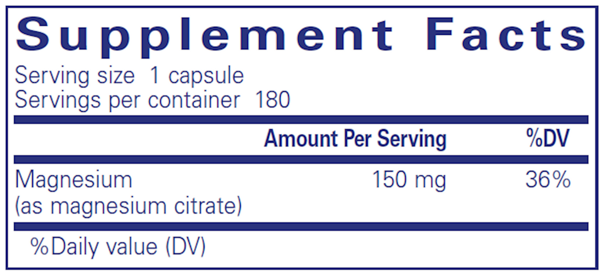 Magnesium (citrate) 150 mg 180 vcaps