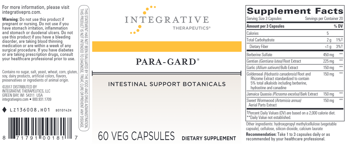 Para-Gard 60 Veg Capsules