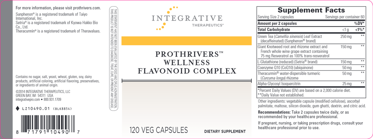 ProThrivers Wellness Flavonoid Complex 120 caps - Limited Supply