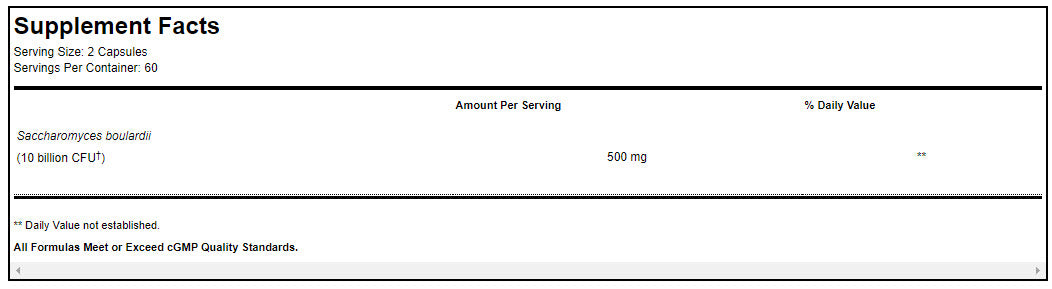 Saccharomycin® DF 60 Capsules- Expired 10/2022 (30% OFF)