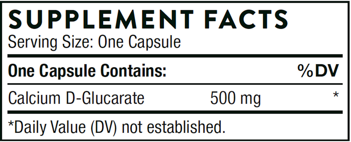 Calcium D-Glucarate 90 Capsules