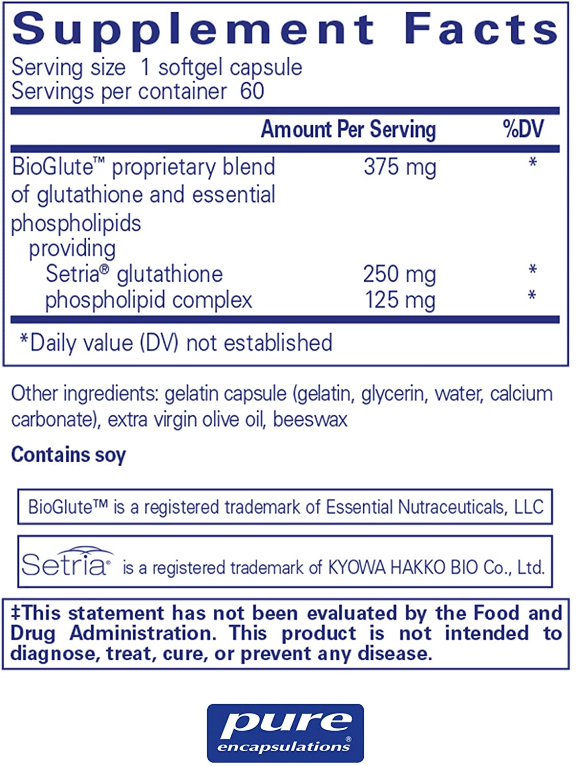 Liposomal Glutathione Softgels 60 Softgels